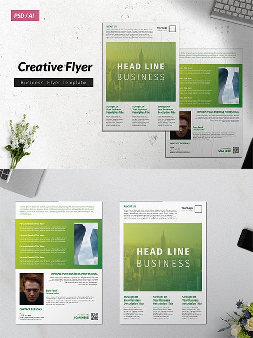 Creative Business PSD and AI Flyer Vol. 18