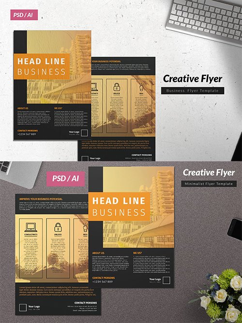 Creative Business PSD and AI Flyer Vol. 17