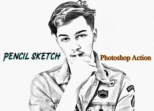 Pencil Sketch Photoshop Action 4822405