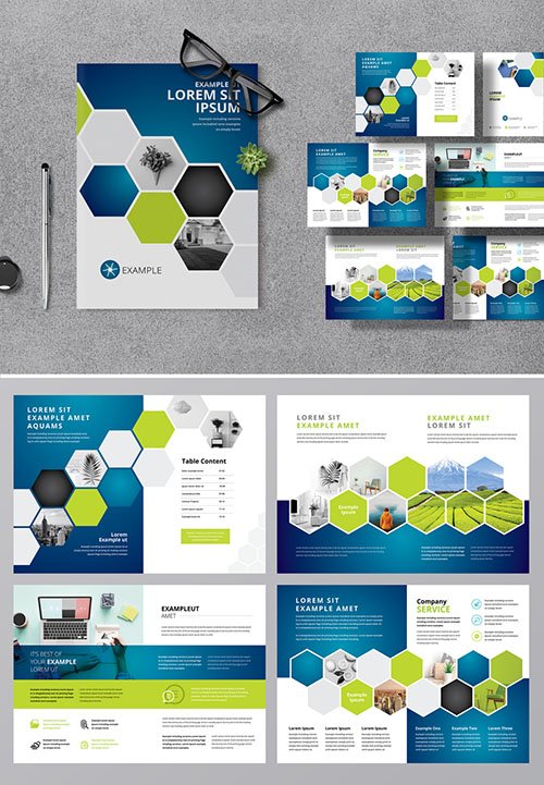 Professional Project Proposal with Blue Accents