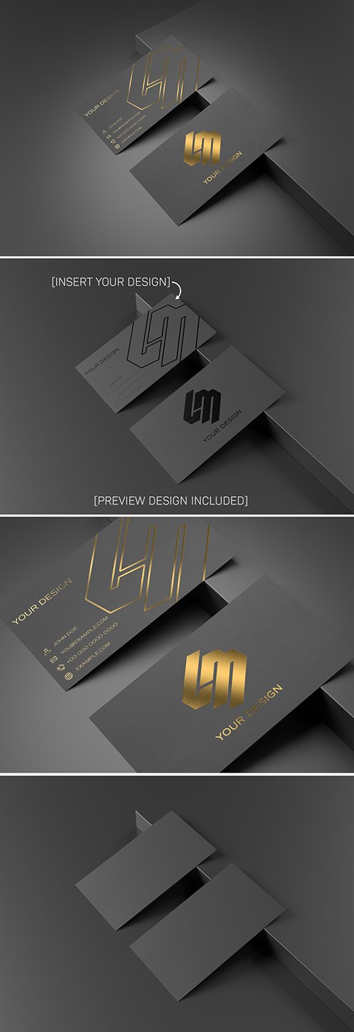 Textured Business Card Mockup 332479959