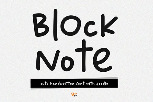 Block Note Font