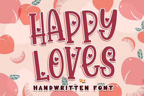 Happy Loves - Handwritten Font