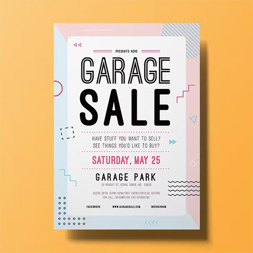 Garage Sale Flyer JJHDGV9