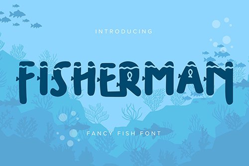 Fisherman | Fancy Fish Font