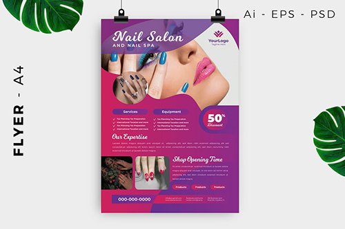 Nail Salon Spa Flyer