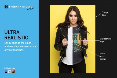 T-Shirt Mock-Up Set 3791241