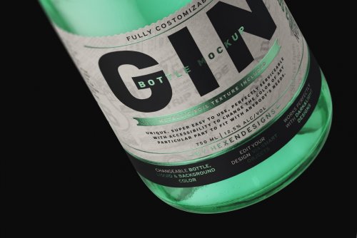 Gin Bottle Mockup 4563214