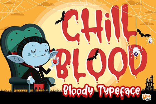 Chill Blood - Bloody Typeface