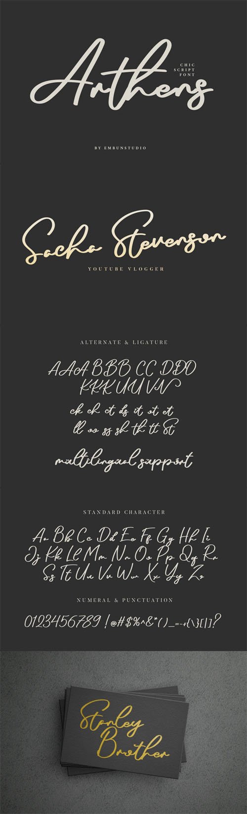 Arthens - Chic Script Font