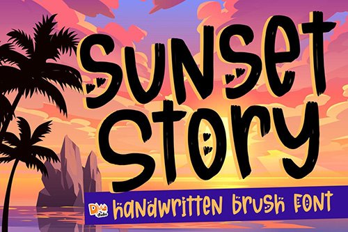 Sunset Story - Handwritten Font