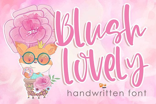Blush Lovely - Handwritten Font