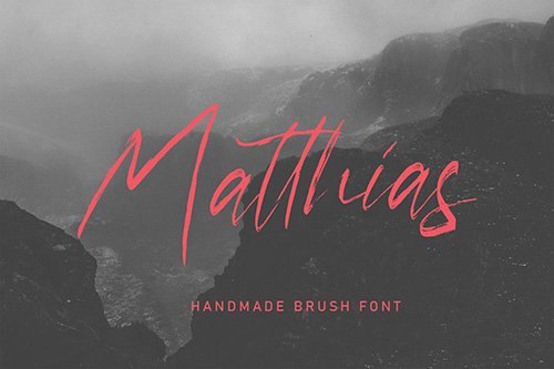 Matthias Brush Script Font
