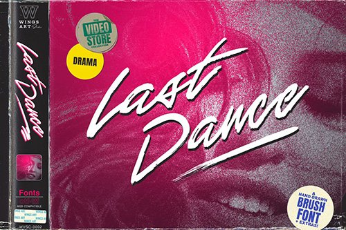 Last Dance - An 80s Inspired Movie Script Font