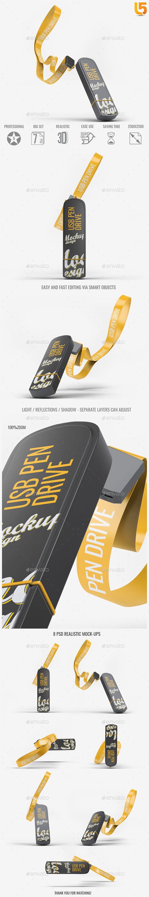 USB Pen Drive Mock-Up 21828697