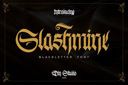 Slashmine-Blackletter Font