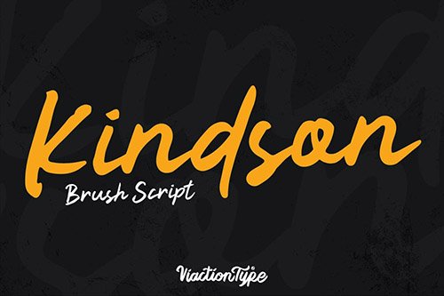 Kindson Brush Font