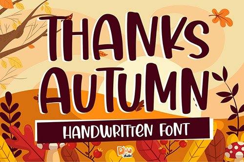 Thanks Autumn - Handwritten Font