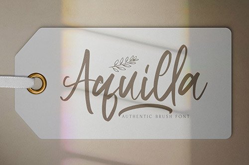 Aquilla - Brush Script Font