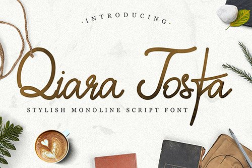 Qiara Tosfa - Handwritten Script Font