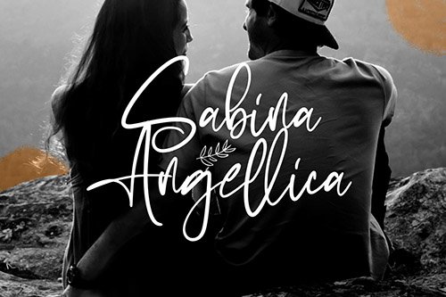 Sabina Angellica - Modern Script Font