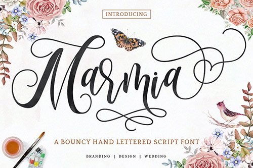 Marmia - Modern Script Font