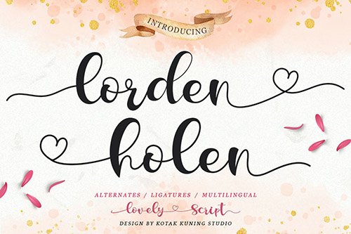 Lorden Holen - Lovely Script Font