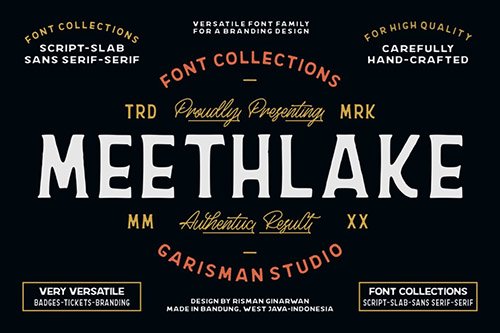 Meethlake | Vintage Font