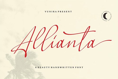 Allianta | A Beauty Handwritten Font
