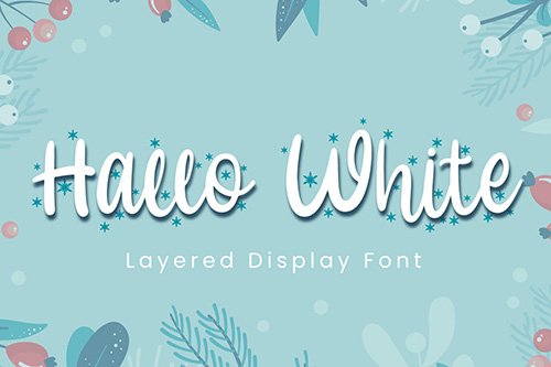 Hallo White - Calligraphy Font