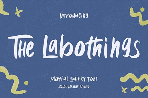 The Labothings - playful and fun font