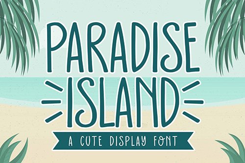 Paradise Island Cute Display