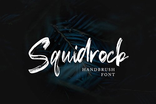 Squidrock - Handbrush Typeface