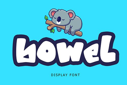 Bowel Display Font