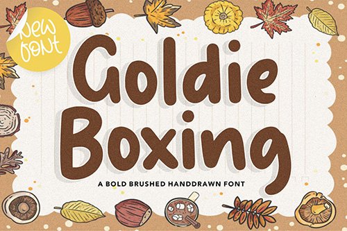 Goldie Boxing YH - Handwriting Font