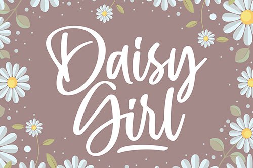 Daisy Girl - Cute Script Font