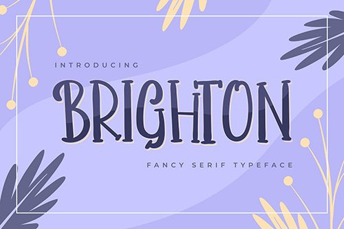 Brighton | Fancy Serif Typeface