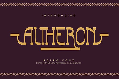 Altheron | Retro Serif Font
