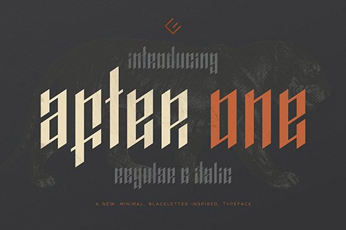 AfterOne - Blackletter Inspired Font
