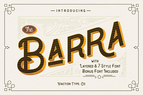 Barra Vintage Font