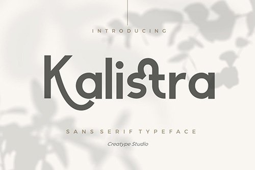 Kalistra Sans Serif Typeface