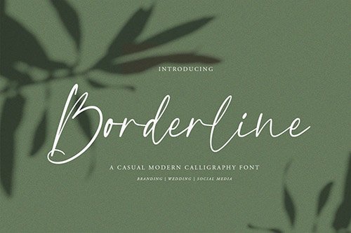 Borderline | Calligraphy Font