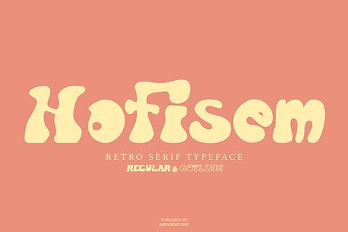 Hofisem Retro Serif Typeface