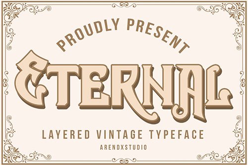 Eternal Layer Vintagge Typeface