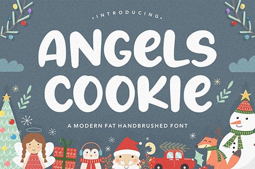 Angels Cookie Brush Font YH