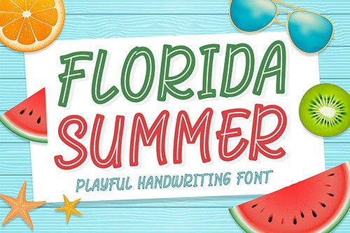 Florida Summer - Playful Handwriting Font