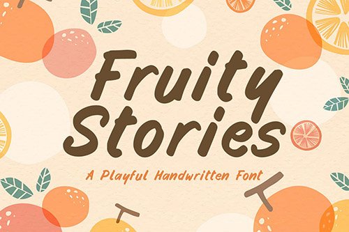 Fruity Stories - Playful Handwritten Font