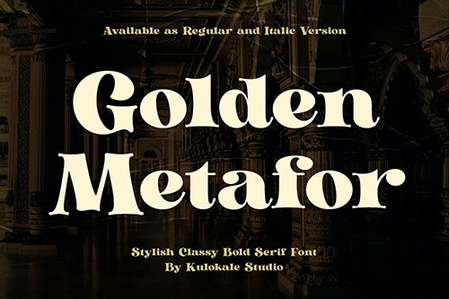 Golden Metafor - Vintage Serif Font