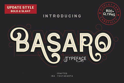 Basaro - Vintage Font