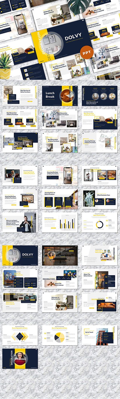 Dolvy - Furniture Powerpoint Templates